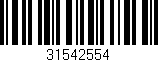 Código de barras (EAN, GTIN, SKU, ISBN): '31542554'