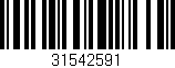 Código de barras (EAN, GTIN, SKU, ISBN): '31542591'
