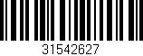 Código de barras (EAN, GTIN, SKU, ISBN): '31542627'