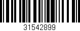 Código de barras (EAN, GTIN, SKU, ISBN): '31542899'