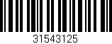 Código de barras (EAN, GTIN, SKU, ISBN): '31543125'