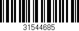 Código de barras (EAN, GTIN, SKU, ISBN): '31544685'