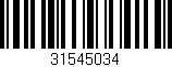 Código de barras (EAN, GTIN, SKU, ISBN): '31545034'