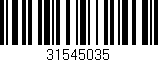 Código de barras (EAN, GTIN, SKU, ISBN): '31545035'