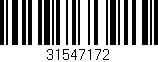 Código de barras (EAN, GTIN, SKU, ISBN): '31547172'