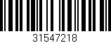 Código de barras (EAN, GTIN, SKU, ISBN): '31547218'
