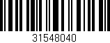 Código de barras (EAN, GTIN, SKU, ISBN): '31548040'