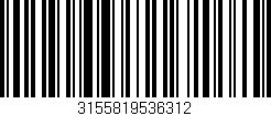 Código de barras (EAN, GTIN, SKU, ISBN): '3155819536312'