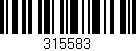 Código de barras (EAN, GTIN, SKU, ISBN): '315583'