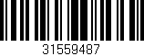 Código de barras (EAN, GTIN, SKU, ISBN): '31559487'
