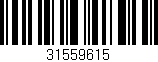 Código de barras (EAN, GTIN, SKU, ISBN): '31559615'