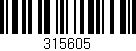 Código de barras (EAN, GTIN, SKU, ISBN): '315605'