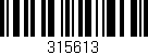 Código de barras (EAN, GTIN, SKU, ISBN): '315613'
