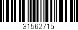Código de barras (EAN, GTIN, SKU, ISBN): '31562715'
