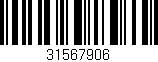 Código de barras (EAN, GTIN, SKU, ISBN): '31567906'