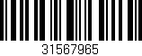 Código de barras (EAN, GTIN, SKU, ISBN): '31567965'