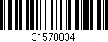 Código de barras (EAN, GTIN, SKU, ISBN): '31570834'