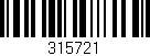 Código de barras (EAN, GTIN, SKU, ISBN): '315721'