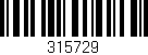 Código de barras (EAN, GTIN, SKU, ISBN): '315729'