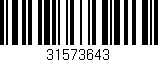 Código de barras (EAN, GTIN, SKU, ISBN): '31573643'
