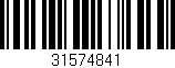 Código de barras (EAN, GTIN, SKU, ISBN): '31574841'