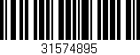 Código de barras (EAN, GTIN, SKU, ISBN): '31574895'
