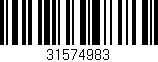 Código de barras (EAN, GTIN, SKU, ISBN): '31574983'