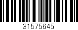 Código de barras (EAN, GTIN, SKU, ISBN): '31575645'