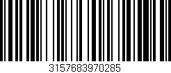 Código de barras (EAN, GTIN, SKU, ISBN): '3157683970285'