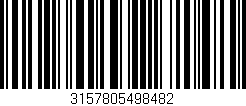 Código de barras (EAN, GTIN, SKU, ISBN): '3157805498482'