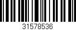 Código de barras (EAN, GTIN, SKU, ISBN): '31578536'