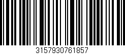 Código de barras (EAN, GTIN, SKU, ISBN): '3157930761857'