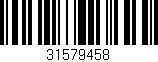 Código de barras (EAN, GTIN, SKU, ISBN): '31579458'