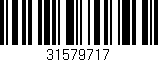 Código de barras (EAN, GTIN, SKU, ISBN): '31579717'