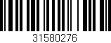 Código de barras (EAN, GTIN, SKU, ISBN): '31580276'