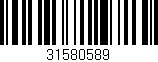 Código de barras (EAN, GTIN, SKU, ISBN): '31580589'