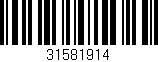 Código de barras (EAN, GTIN, SKU, ISBN): '31581914'