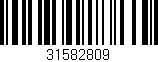 Código de barras (EAN, GTIN, SKU, ISBN): '31582809'