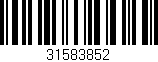 Código de barras (EAN, GTIN, SKU, ISBN): '31583852'