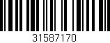 Código de barras (EAN, GTIN, SKU, ISBN): '31587170'