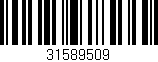 Código de barras (EAN, GTIN, SKU, ISBN): '31589509'