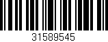 Código de barras (EAN, GTIN, SKU, ISBN): '31589545'