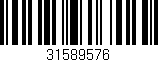 Código de barras (EAN, GTIN, SKU, ISBN): '31589576'