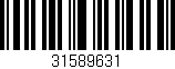 Código de barras (EAN, GTIN, SKU, ISBN): '31589631'