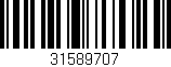 Código de barras (EAN, GTIN, SKU, ISBN): '31589707'