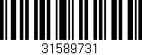 Código de barras (EAN, GTIN, SKU, ISBN): '31589731'