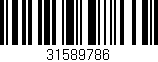 Código de barras (EAN, GTIN, SKU, ISBN): '31589786'
