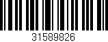 Código de barras (EAN, GTIN, SKU, ISBN): '31589826'