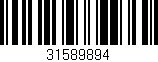 Código de barras (EAN, GTIN, SKU, ISBN): '31589894'