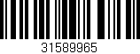 Código de barras (EAN, GTIN, SKU, ISBN): '31589965'